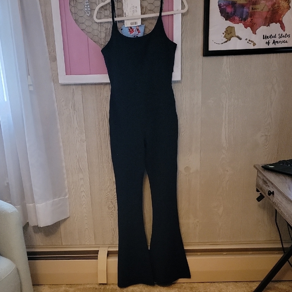 Womens Black Yoga Jumpsuit